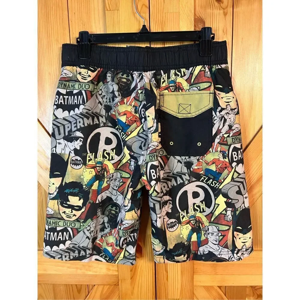 BATMAN DC COMICS STYLISH BOARD SHORTS SWIM SHORTS BOYS SIZE S (4053)